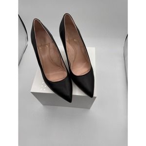 Ally Shoe Co NYC Designer black leather pumps European sz 36
